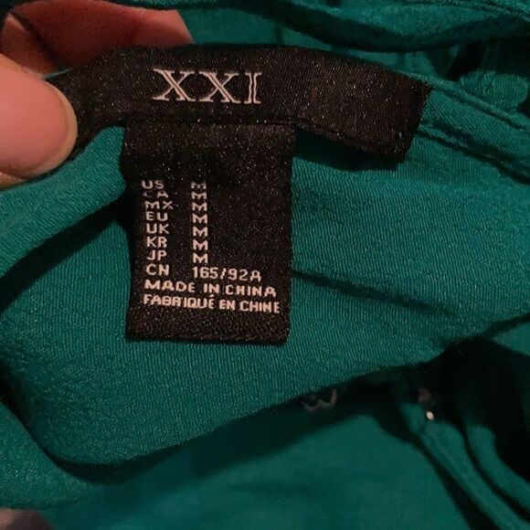 XXI Emerald dress sz- med - Picture 7 of 7